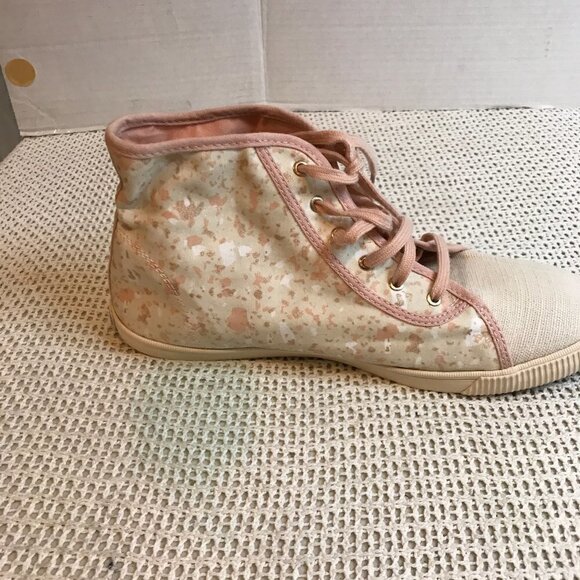 TOMS CAMARILLO HIGH TOP SNEAKERS FLORAL CANVAS WOMENS SIZE 11 - Picture 9 of 10